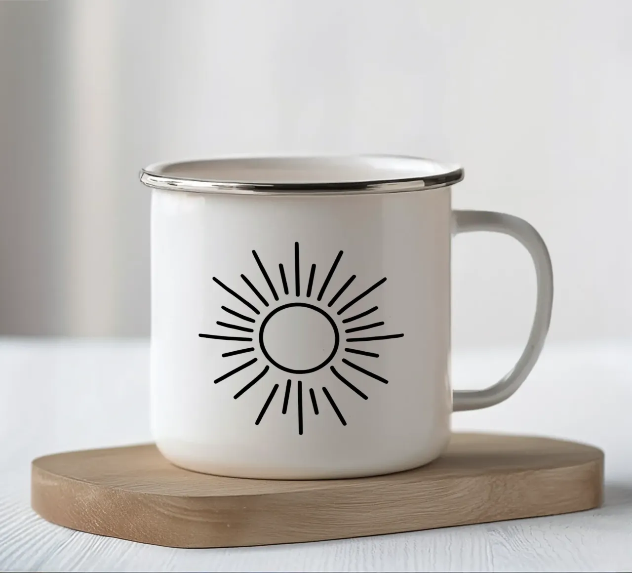 Energia semplice dal sole tazza in smalto da Bold & Simple