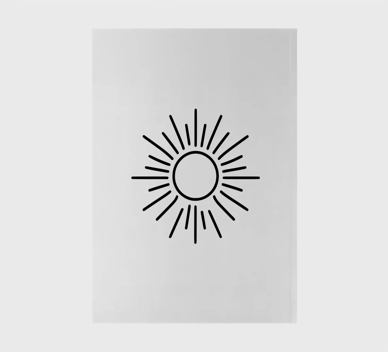 Simple energy from the sun notebook by Bold & Simple
