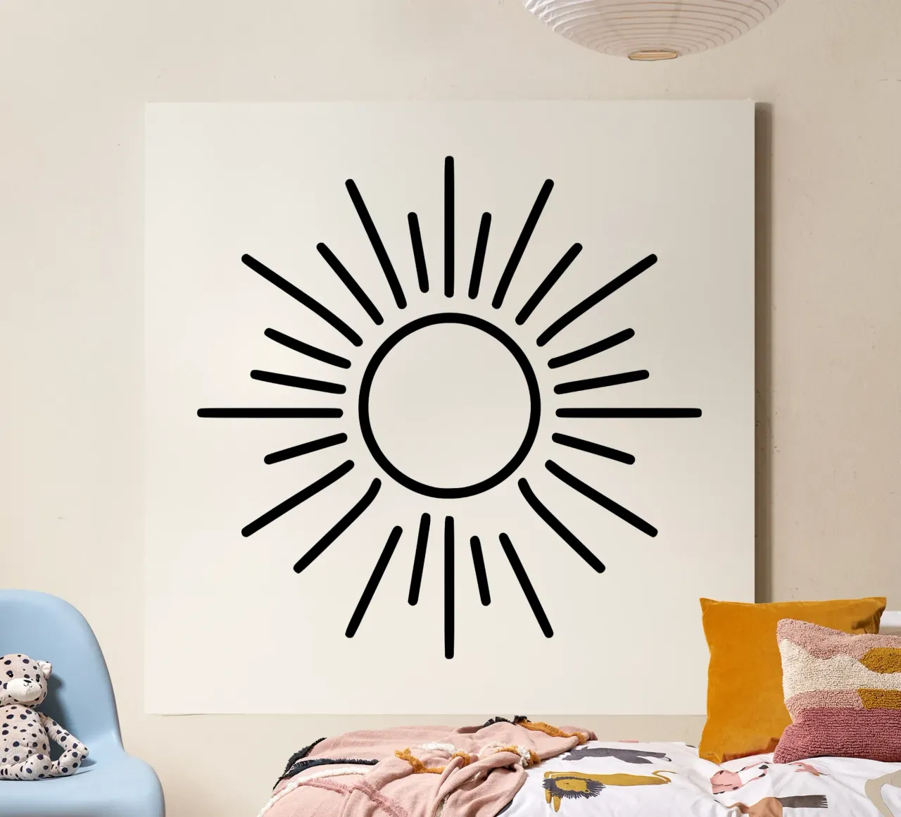 Energia semplice dal sole tela con Cornice a cassetta da Bold & Simple