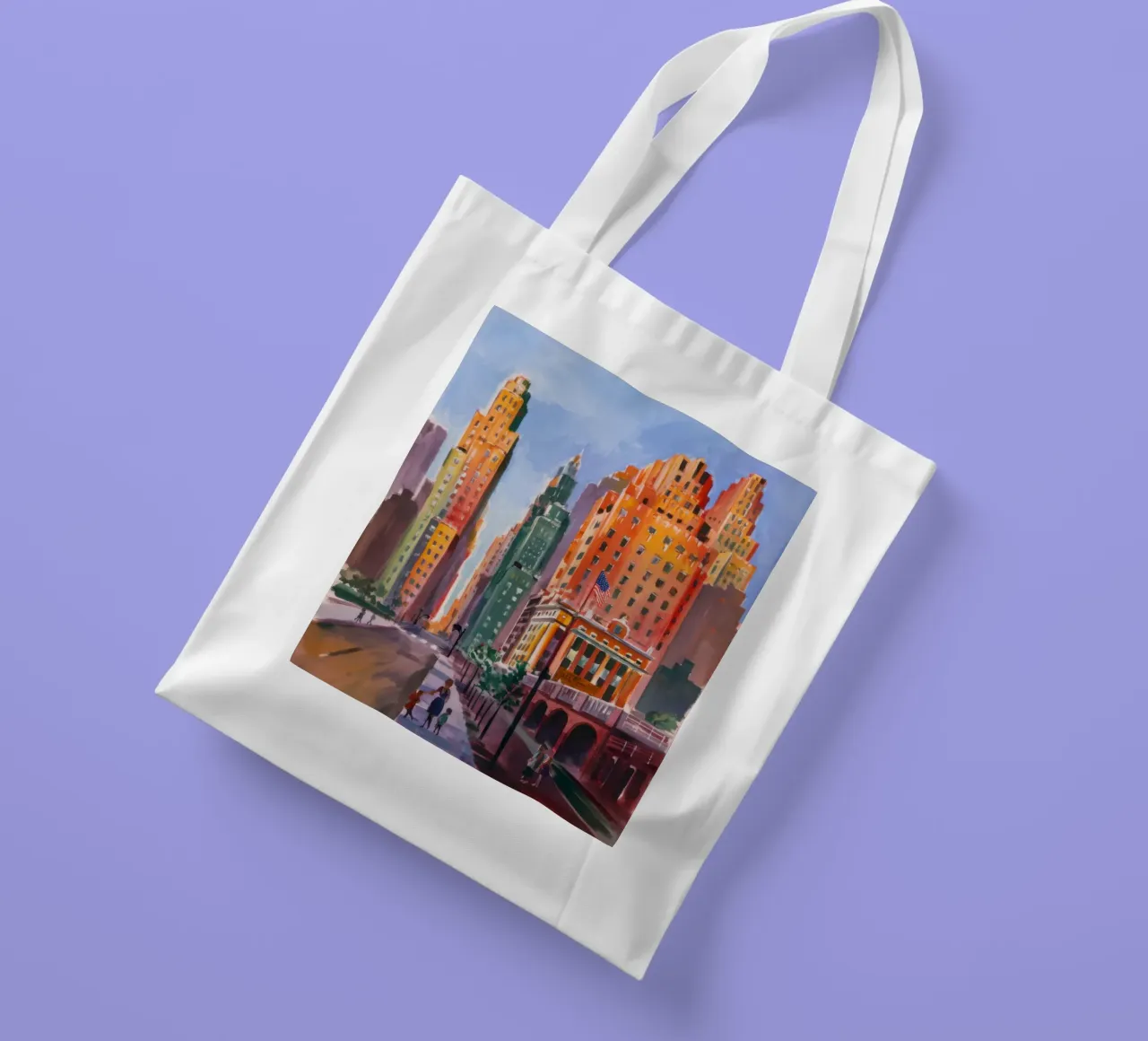 Metropolis Torri baciate dal sole borsa in juta da Angkasa Mist
