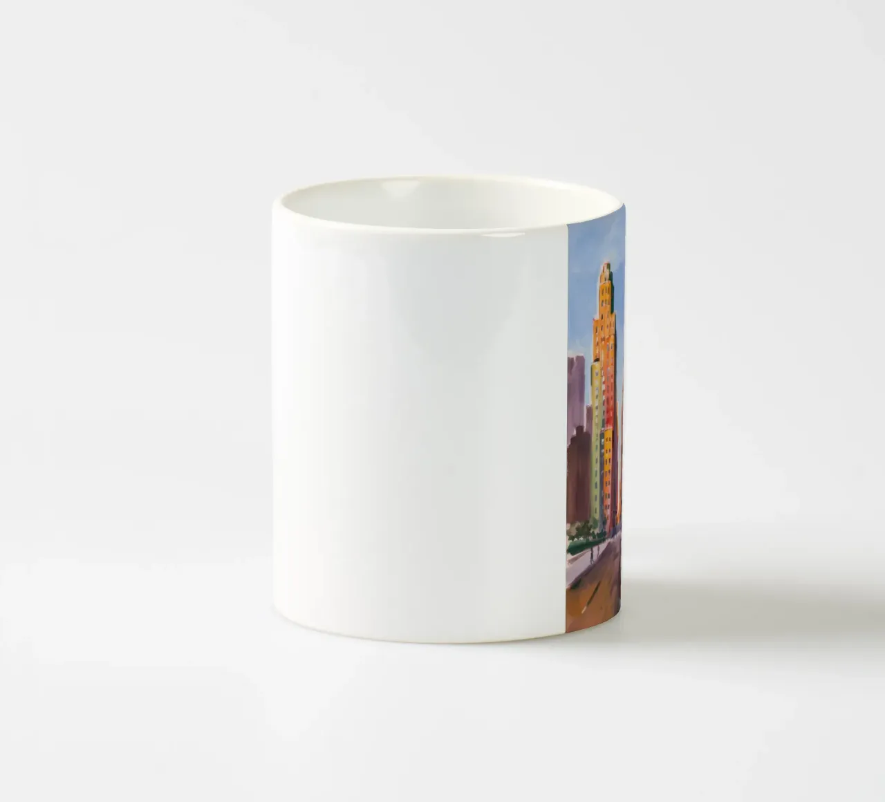 Metropolis Torri baciate dal sole tazza in ceramica da Angkasa Mist