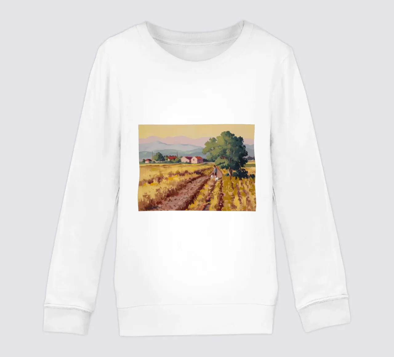 Vigneto toscano Vista felpa bambino da Angkasa Mist