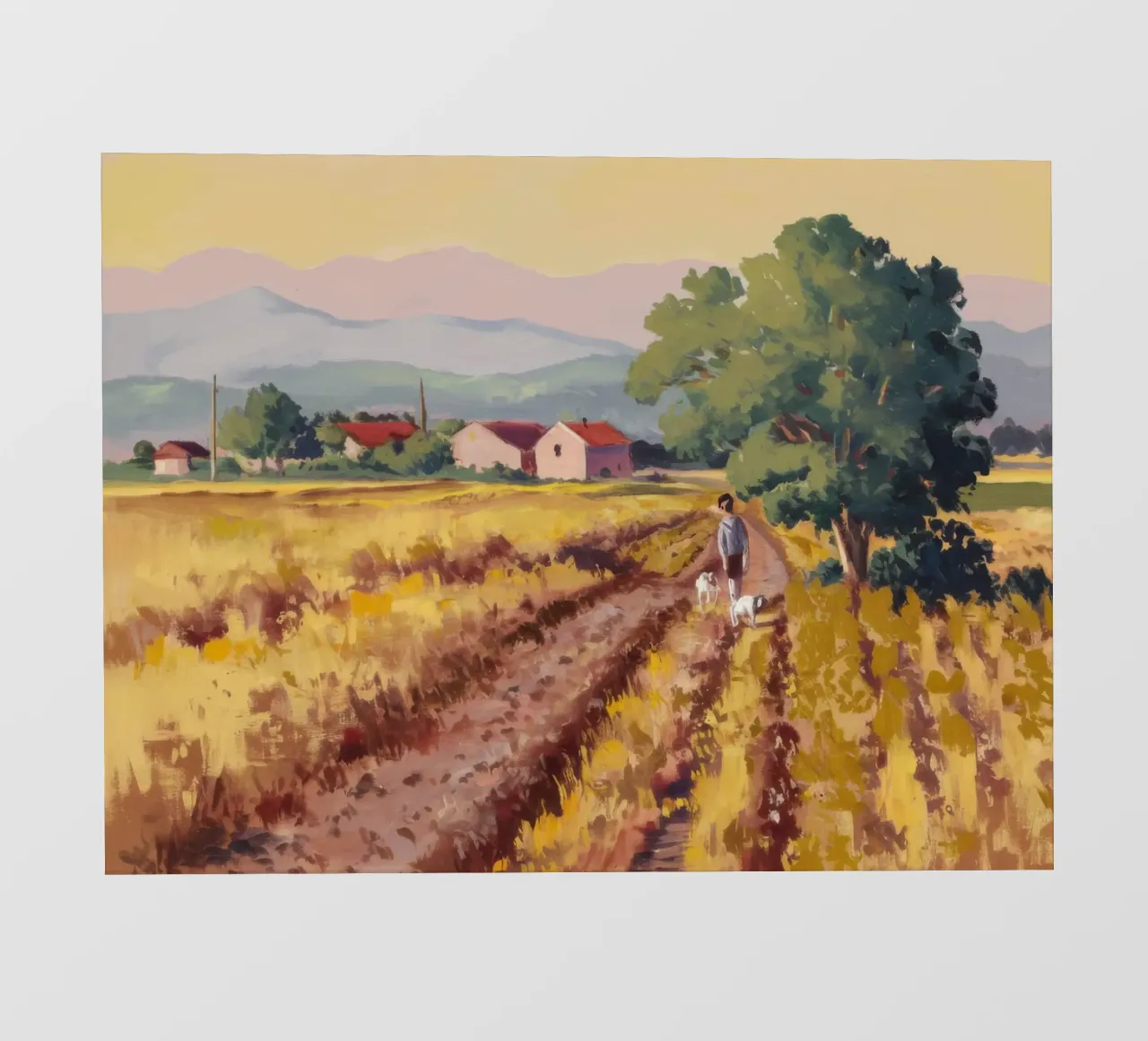 Vigneto toscano Vista telo in pvc da Angkasa Mist