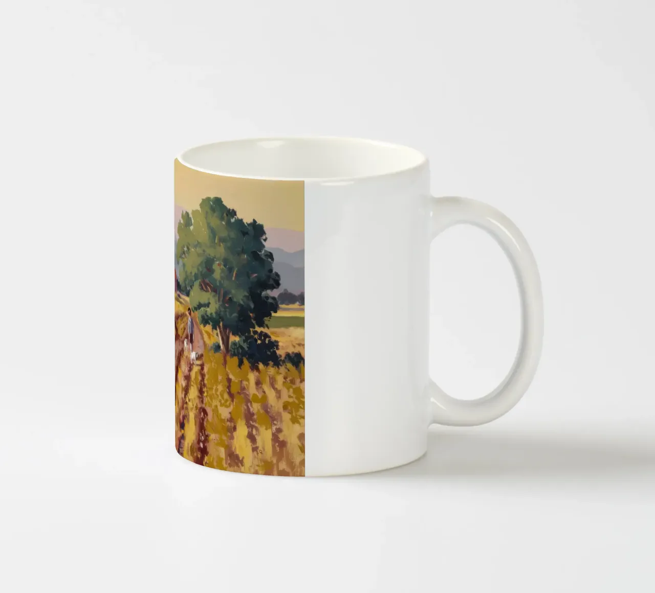 Vigneto toscano Vista tazza in ceramica da Angkasa Mist