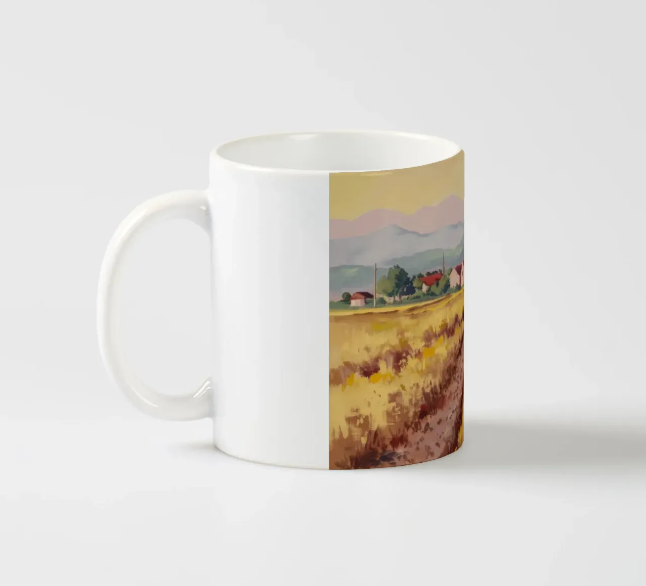 Vigneto toscano Vista tazza in ceramica da Angkasa Mist