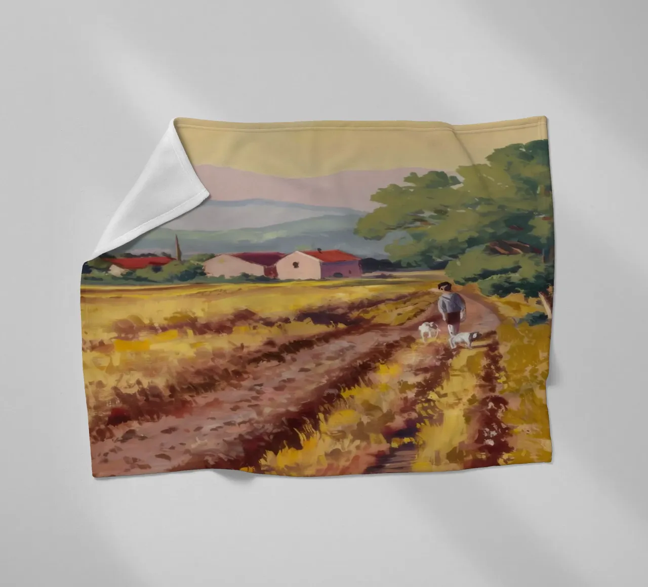 Vigneto toscano Vista coperta in pile da Angkasa Mist
