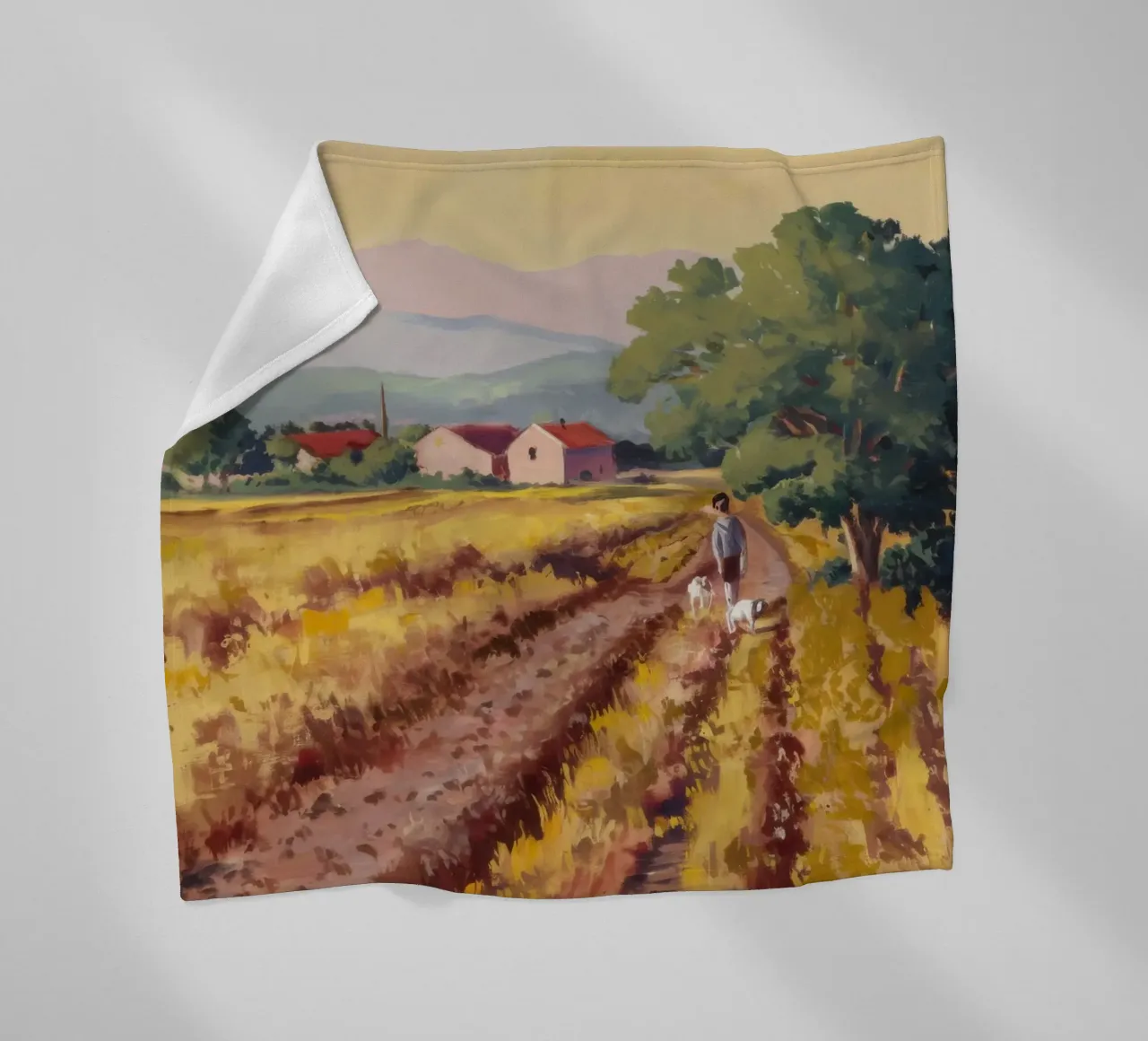 Vigneto toscano Vista coperta in pile da Angkasa Mist