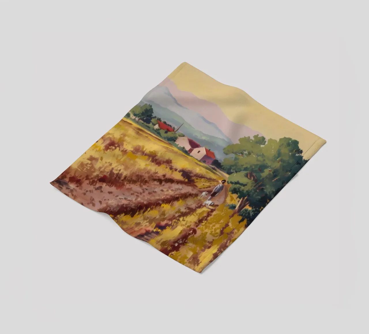 Vigneto toscano Vista coperta in pile da Angkasa Mist