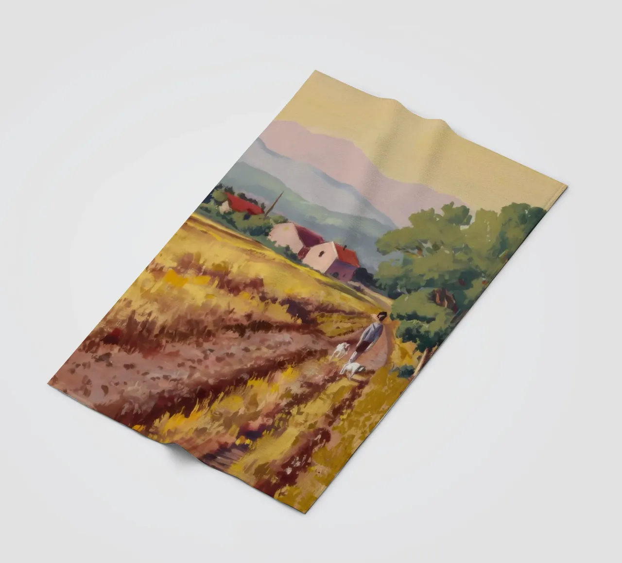 Vigneto toscano Vista coperta in pile da Angkasa Mist
