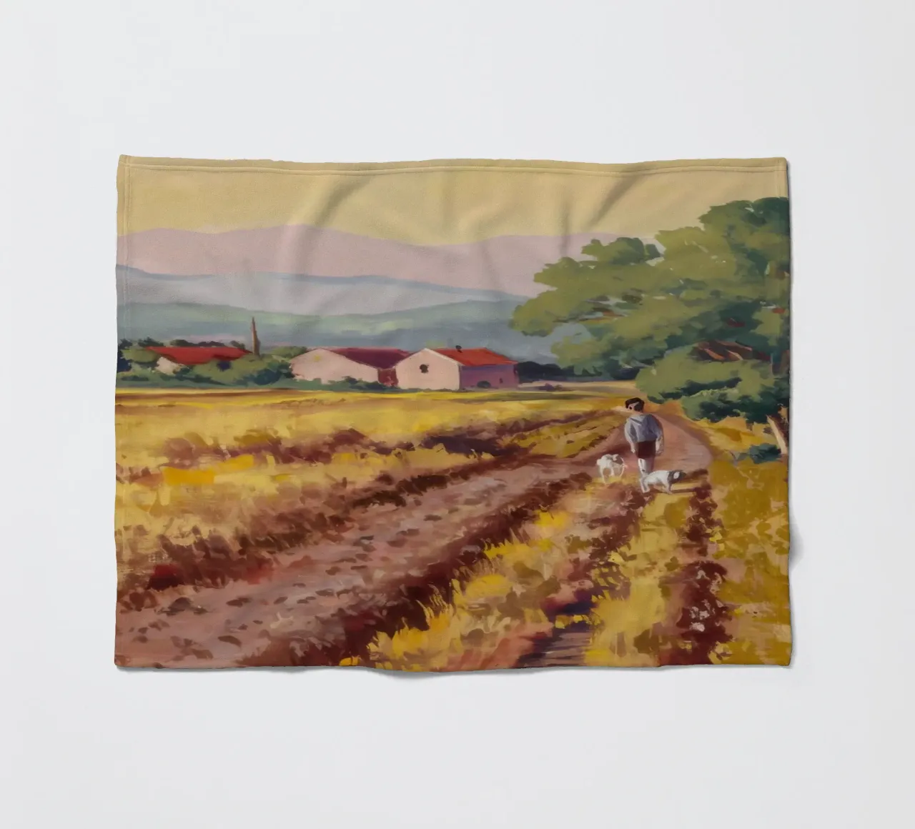 Vigneto toscano Vista coperta in pile da Angkasa Mist