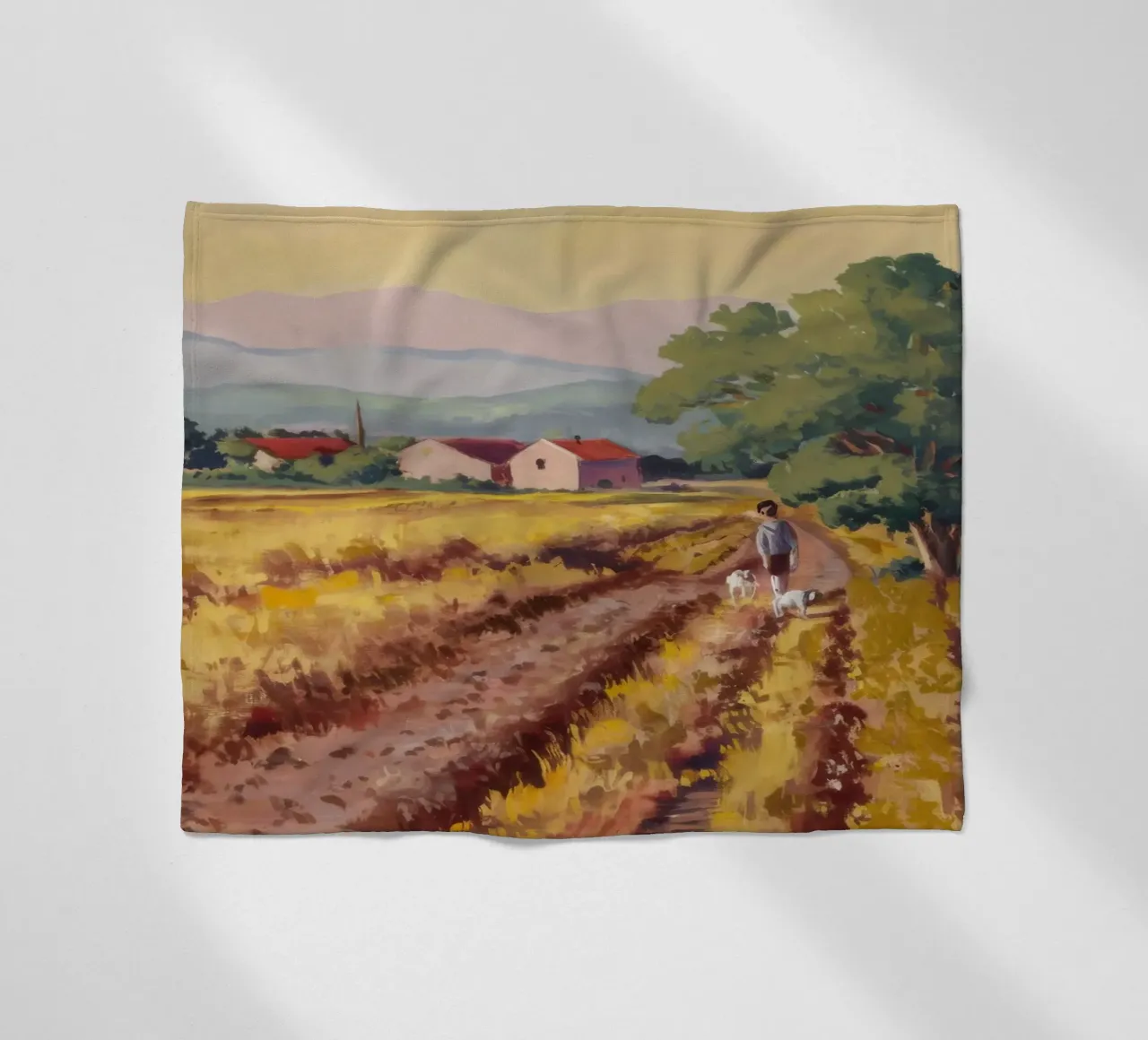 Vigneto toscano Vista coperta in pile da Angkasa Mist