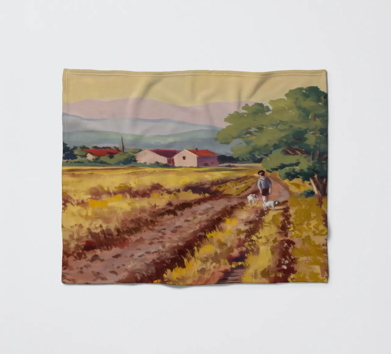 Vigneto toscano Vista coperta in pile da Angkasa Mist
