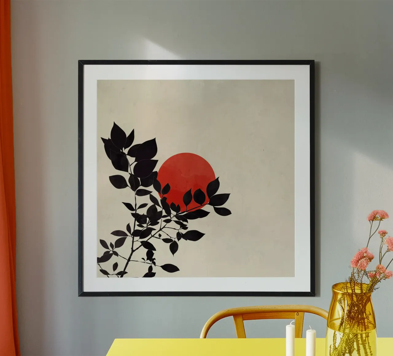 Foglie poster con telaio in legno da LaylaOzHome