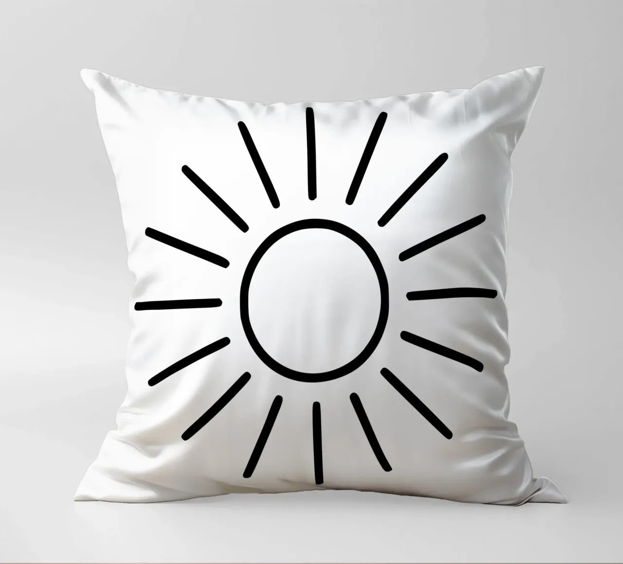 Raggi di sole geometrici - senza tempo ed espressivi cuscino da Bold & Simple
