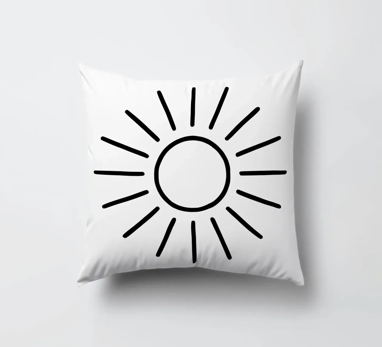 Raggi di sole geometrici - senza tempo ed espressivi cuscino da Bold & Simple