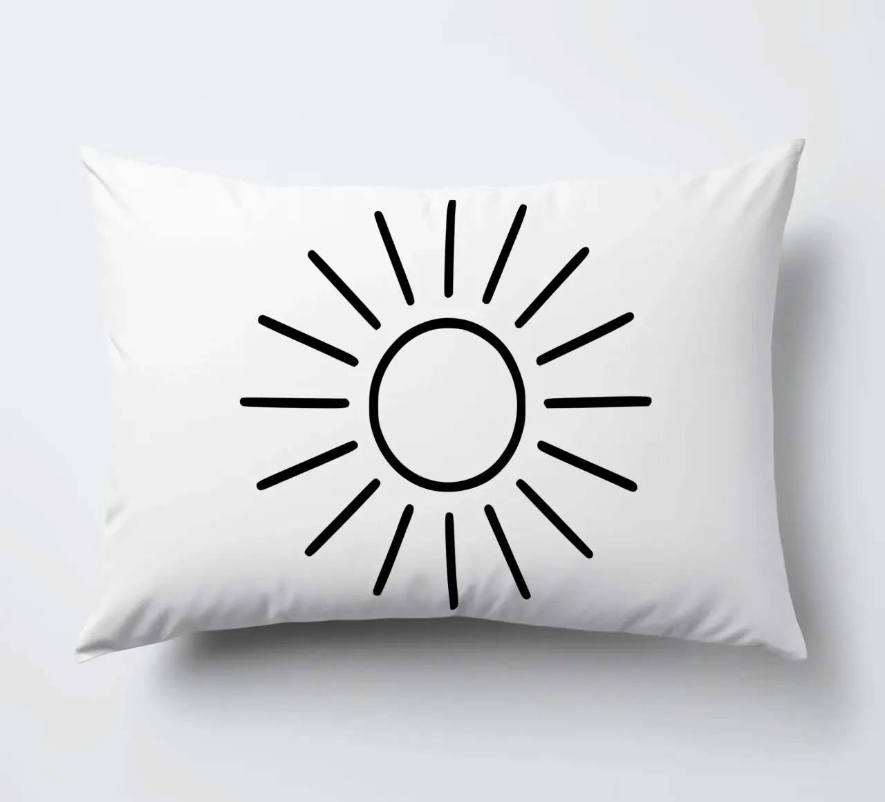 Raggi di sole geometrici - senza tempo ed espressivi cuscino da Bold & Simple