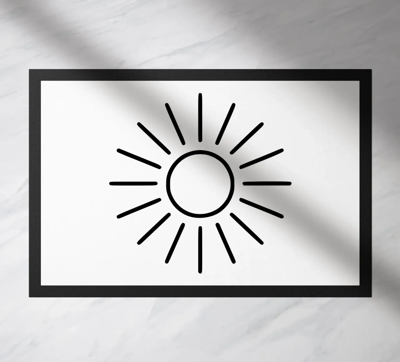 Raggi di sole geometrici - senza tempo ed espressivi zerbino da Bold & Simple