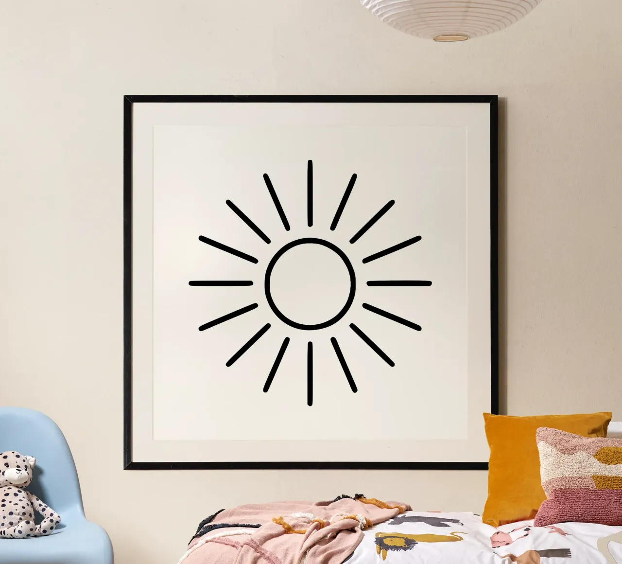 Geometric sunrays - timeless and expressive hahnemühle by Bold & Simple
