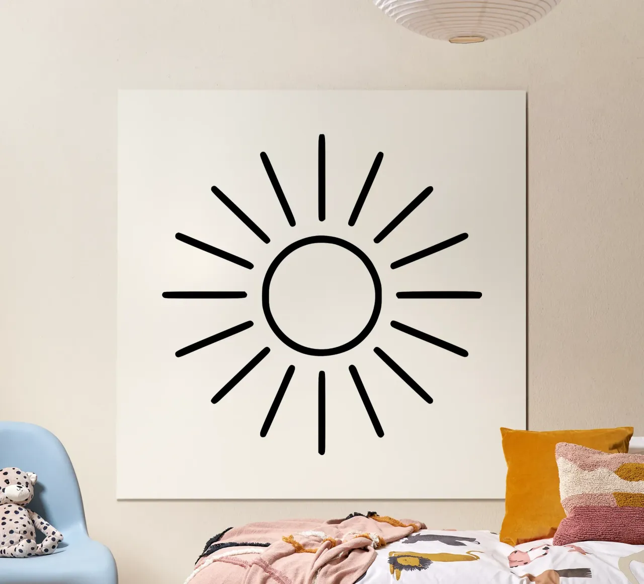 Geometric sunrays - timeless and expressive hahnemühle by Bold & Simple