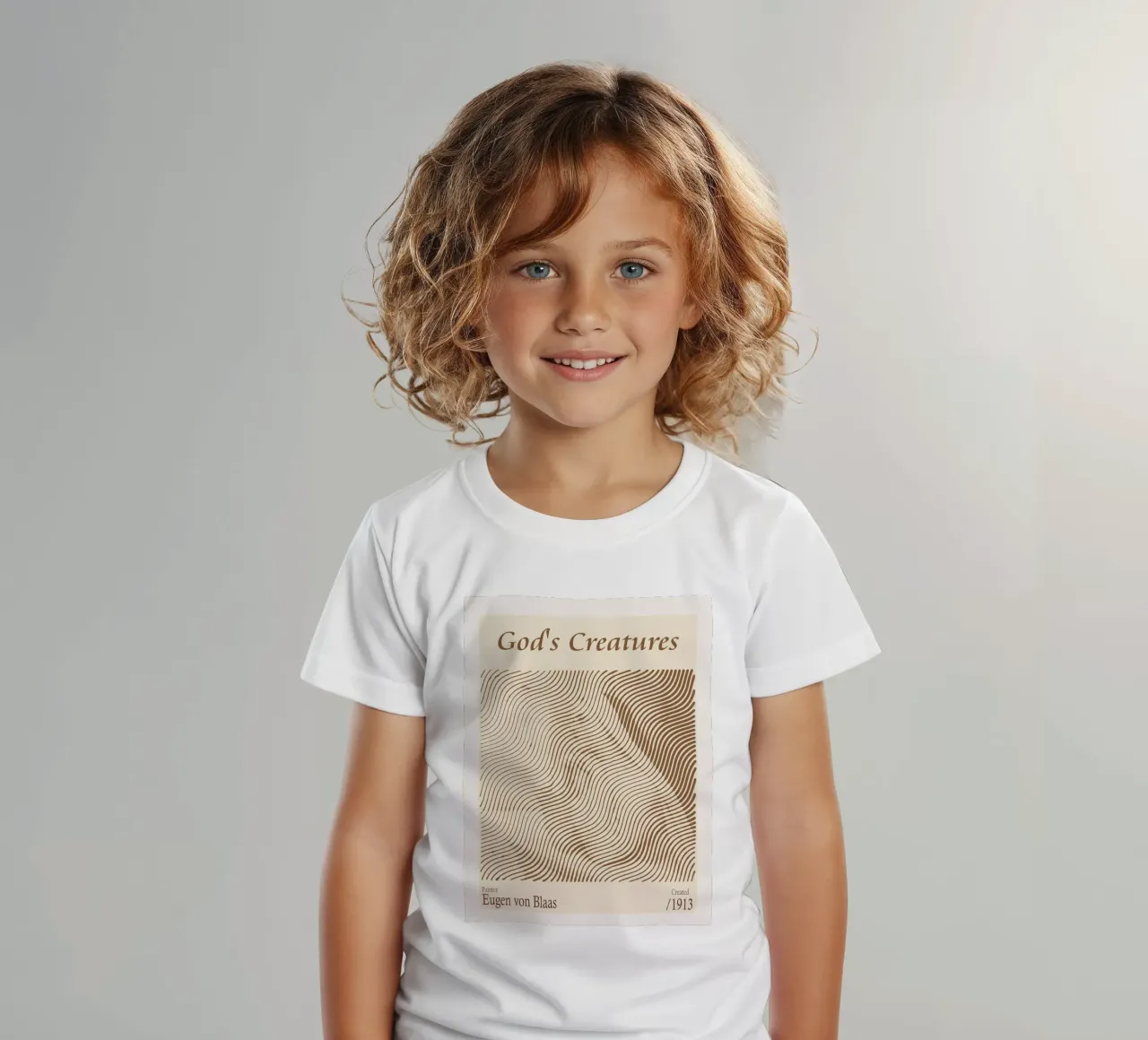 Die Geschöpfe Gottes - Eugene De Blaas Kinder T-Shirt von Doa Project
