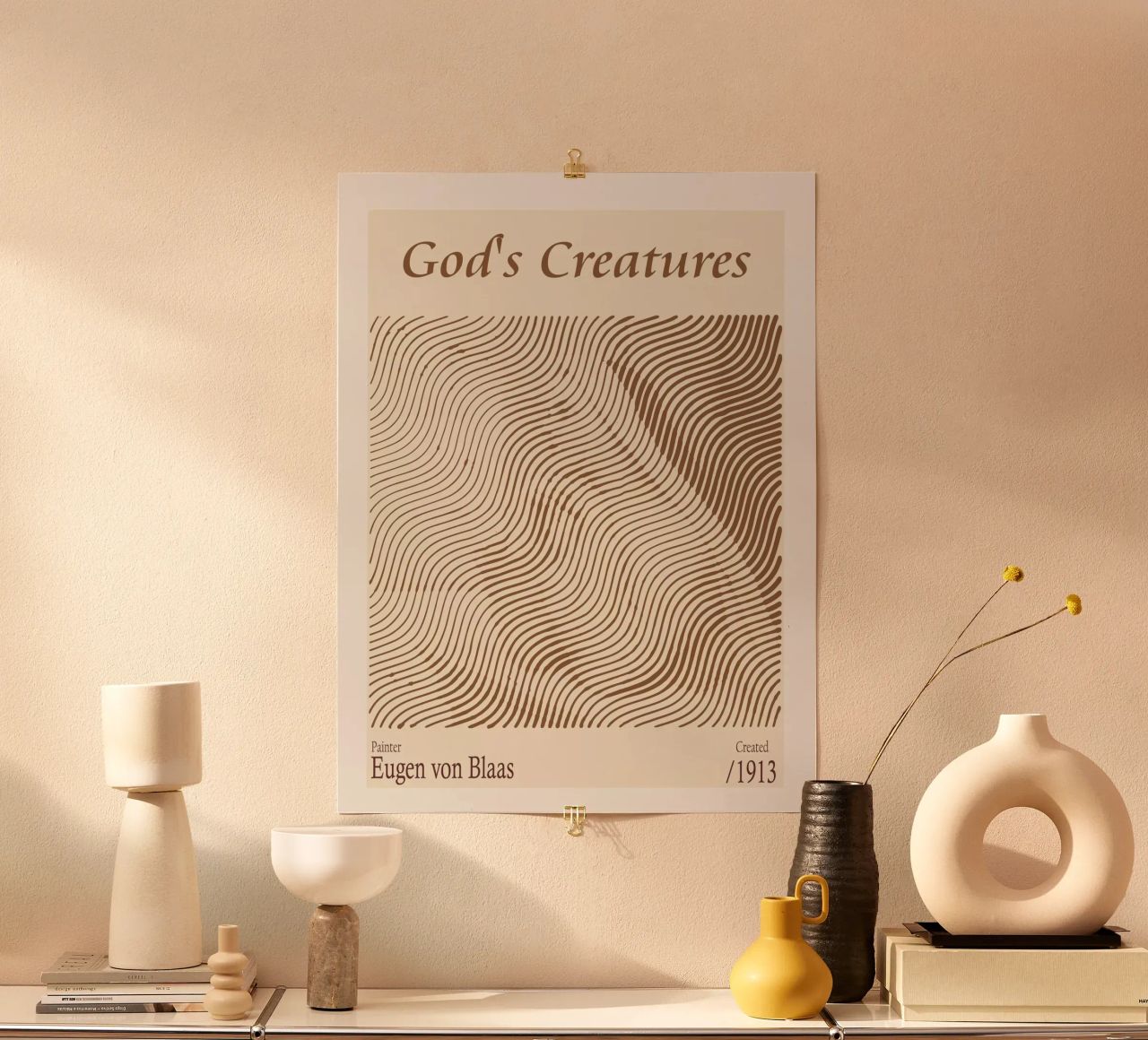 Die Geschöpfe Gottes - Eugene De Blaas Poster von Doa Project