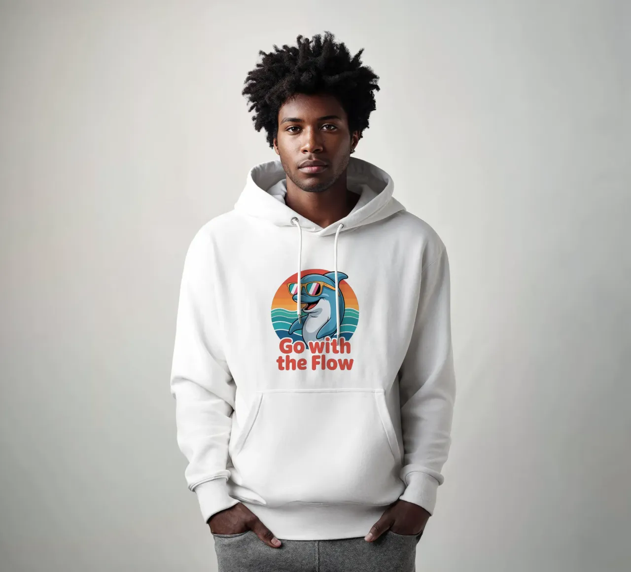 Go with the Flow sudadera con capucha de Shirtfantastisch