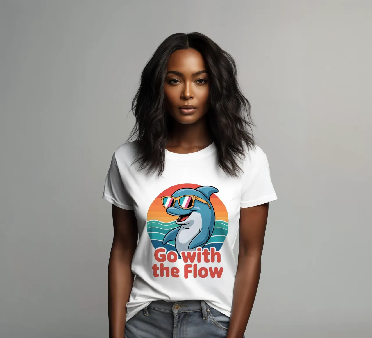 Go with the Flow t-shirt da donna da Shirtfantastisch