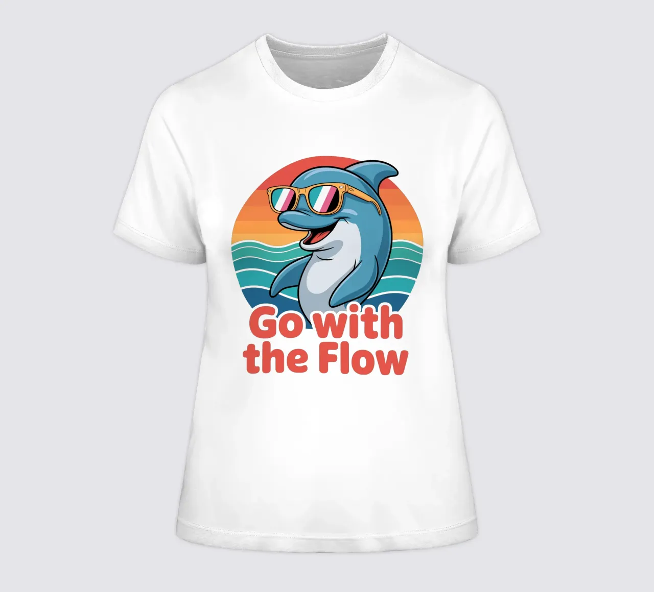 Go with the Flow t-shirt da donna da Shirtfantastisch