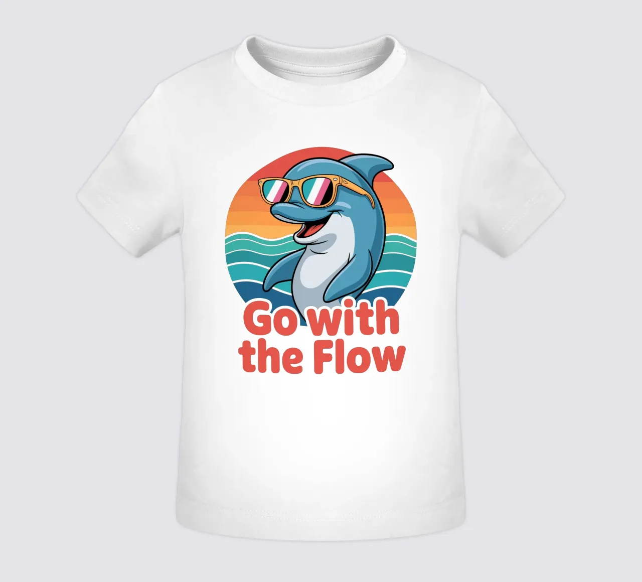 Go with the Flow maglietta neonato da Shirtfantastisch