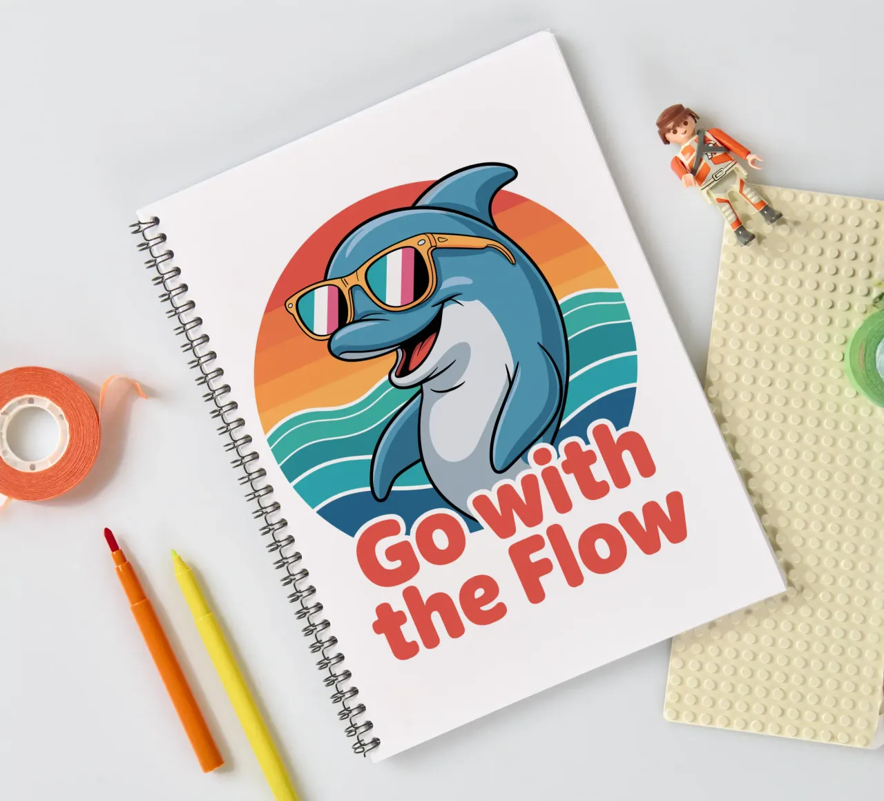 Go with the Flow diario ad anelli da Shirtfantastisch
