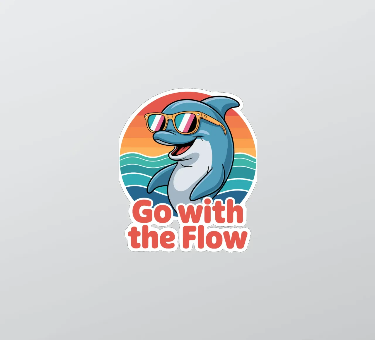 Go with the Flow adesivo da Shirtfantastisch