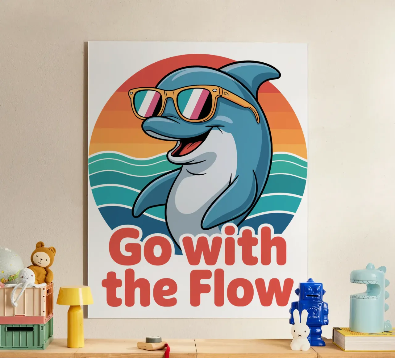 Go with the Flow metacrilato de Shirtfantastisch