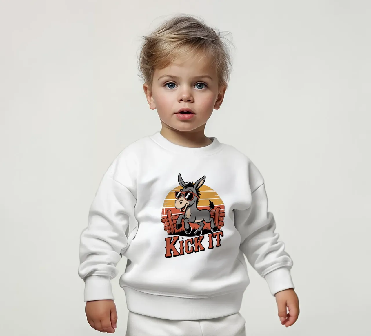 Kick it felpa neonato da Shirtfantastisch