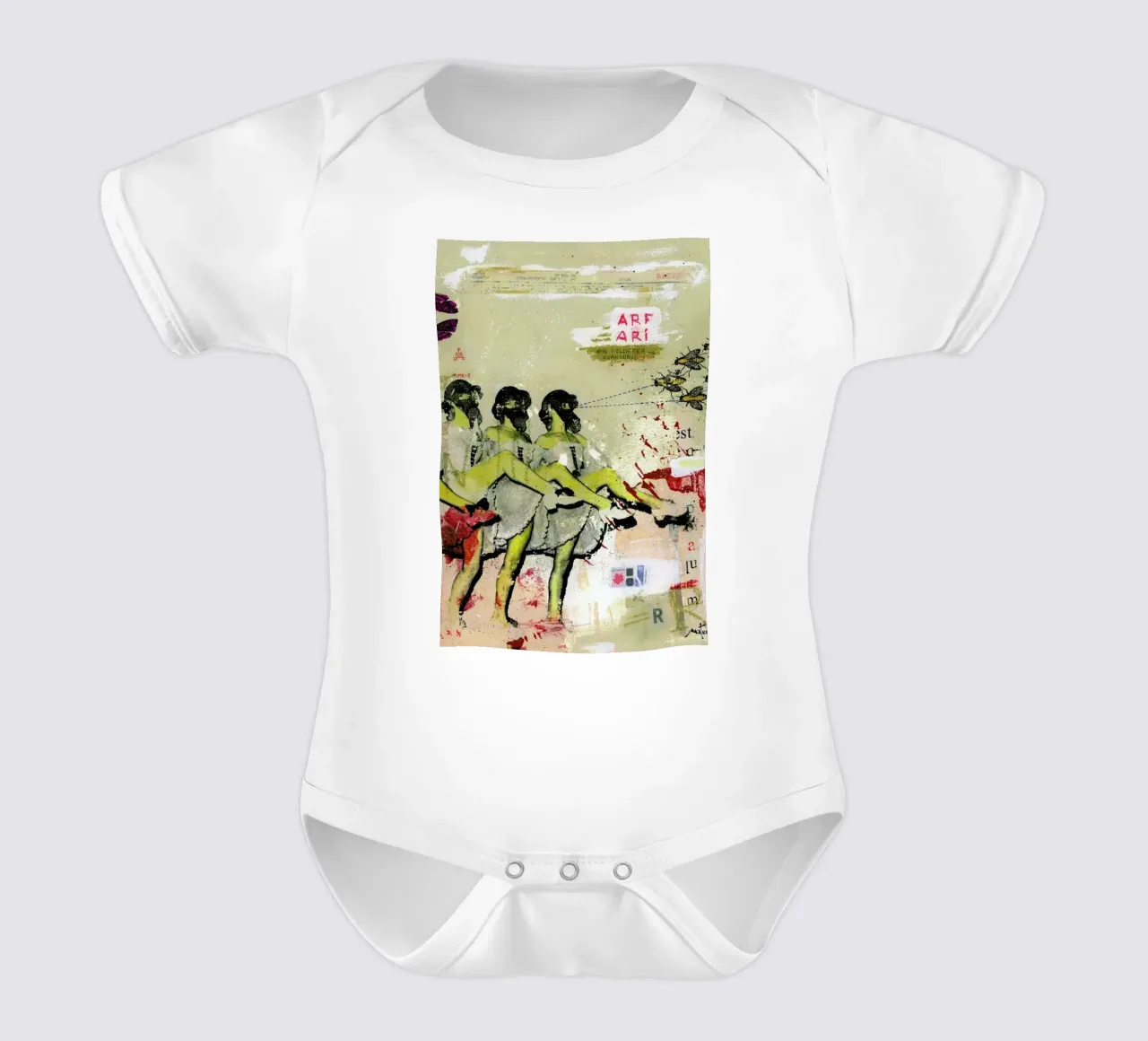 Abeilles tueuses body neonato maniche corte da Tameo