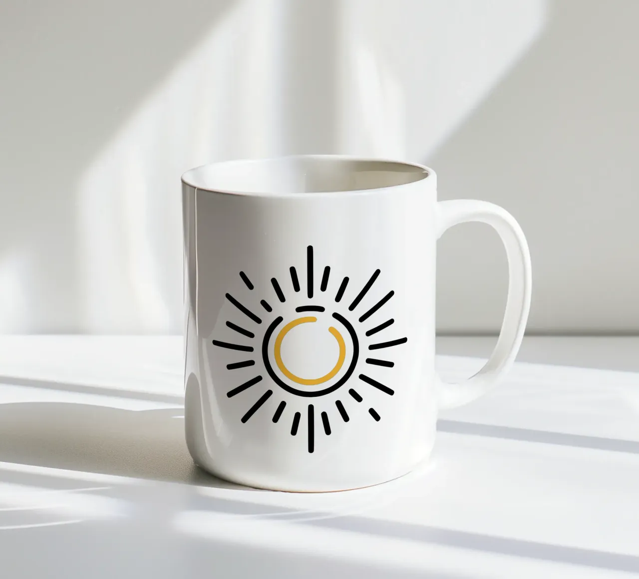 Il sole nel minimalismo: un design radioso per la vostra casa tazza in ceramica da Bold & Simple