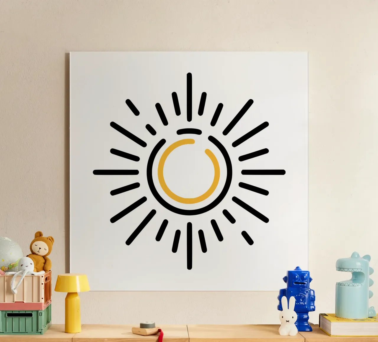 Il sole nel minimalismo: un design radioso per la vostra casa plexiglass da Bold & Simple