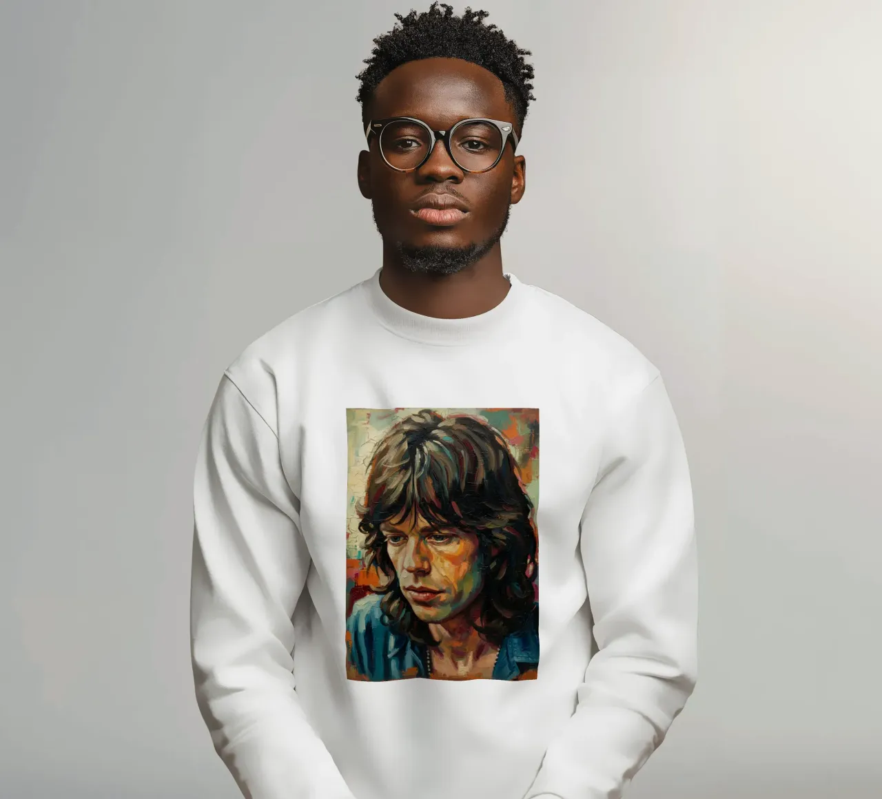 Arte di Mick Jagger felpa da Lembayung art