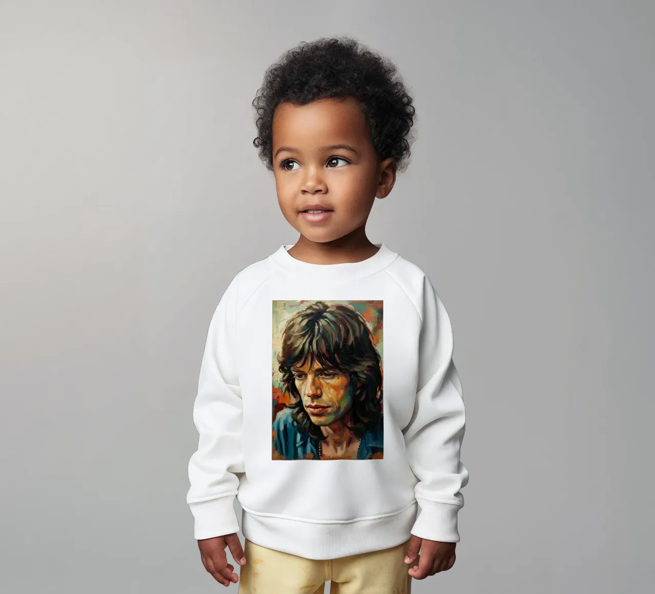 Arte di Mick Jagger felpa neonato da Lembayung art