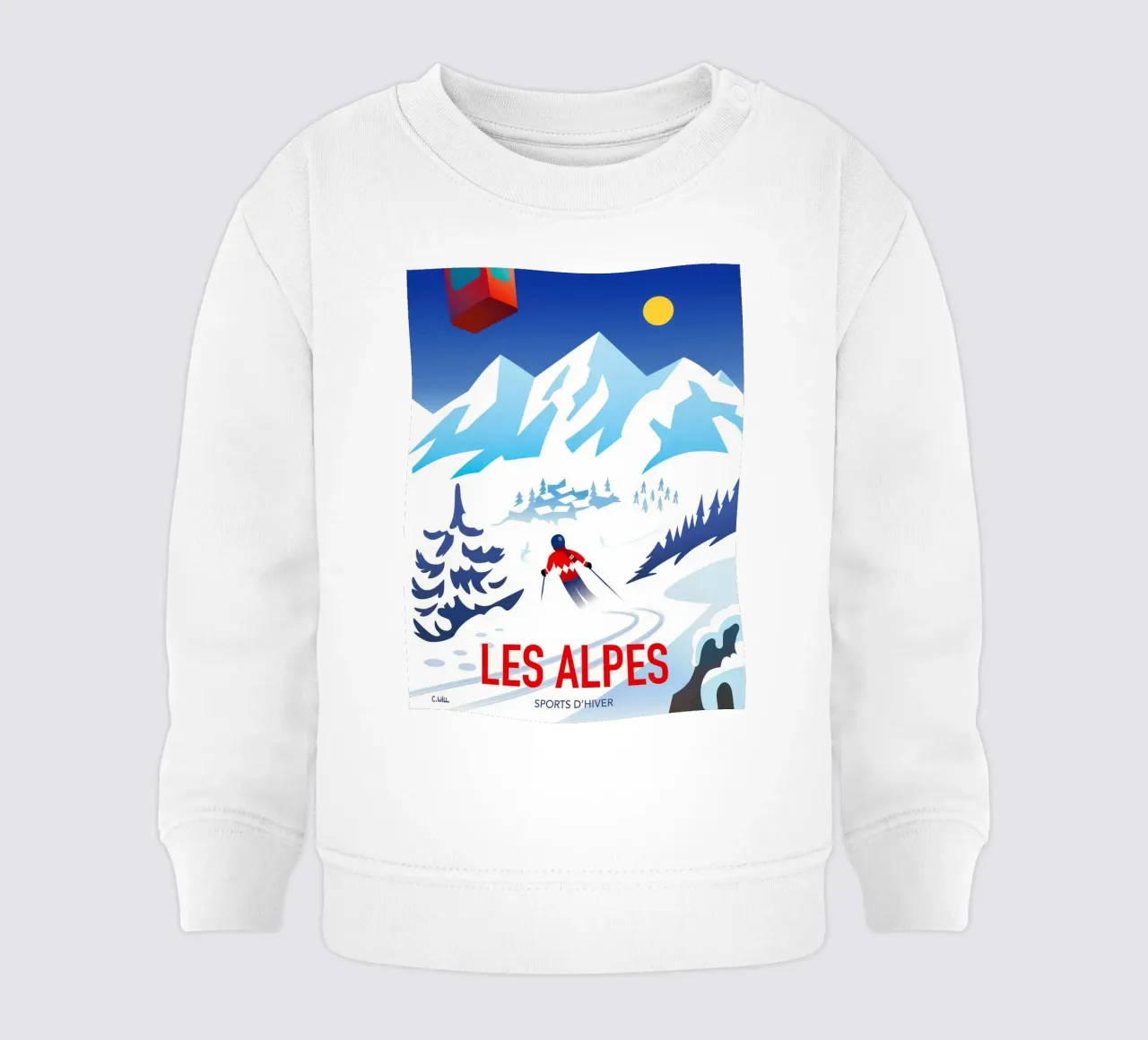 Le Alpi felpa neonato da C.WILL
