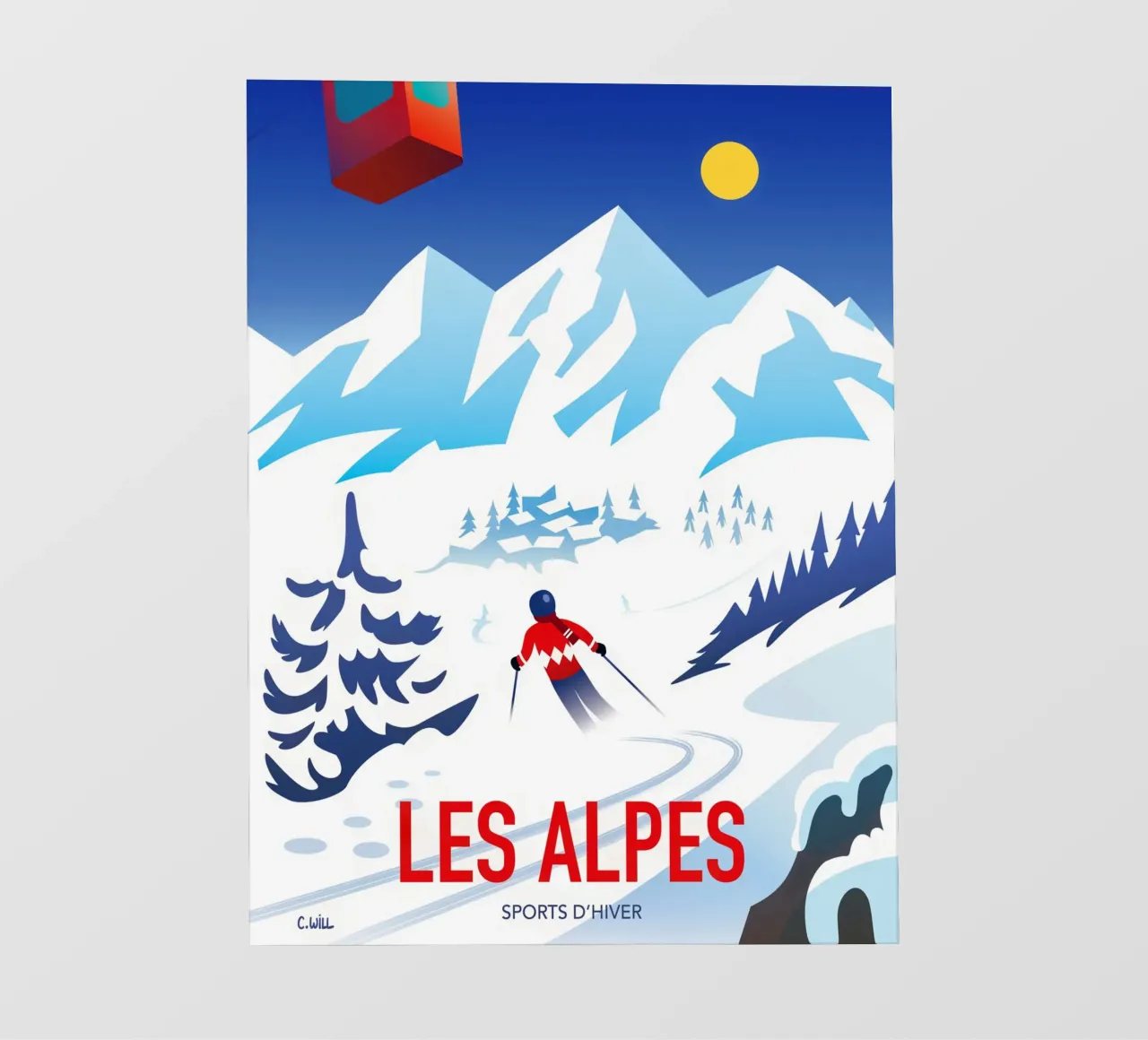 Le Alpi telo in pvc da C.WILL