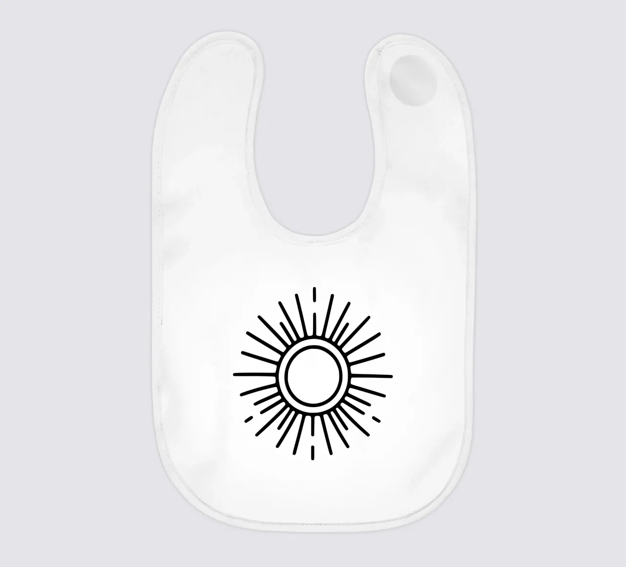 Una luminosità sottile: un sole minimalista bavaglino da Bold & Simple