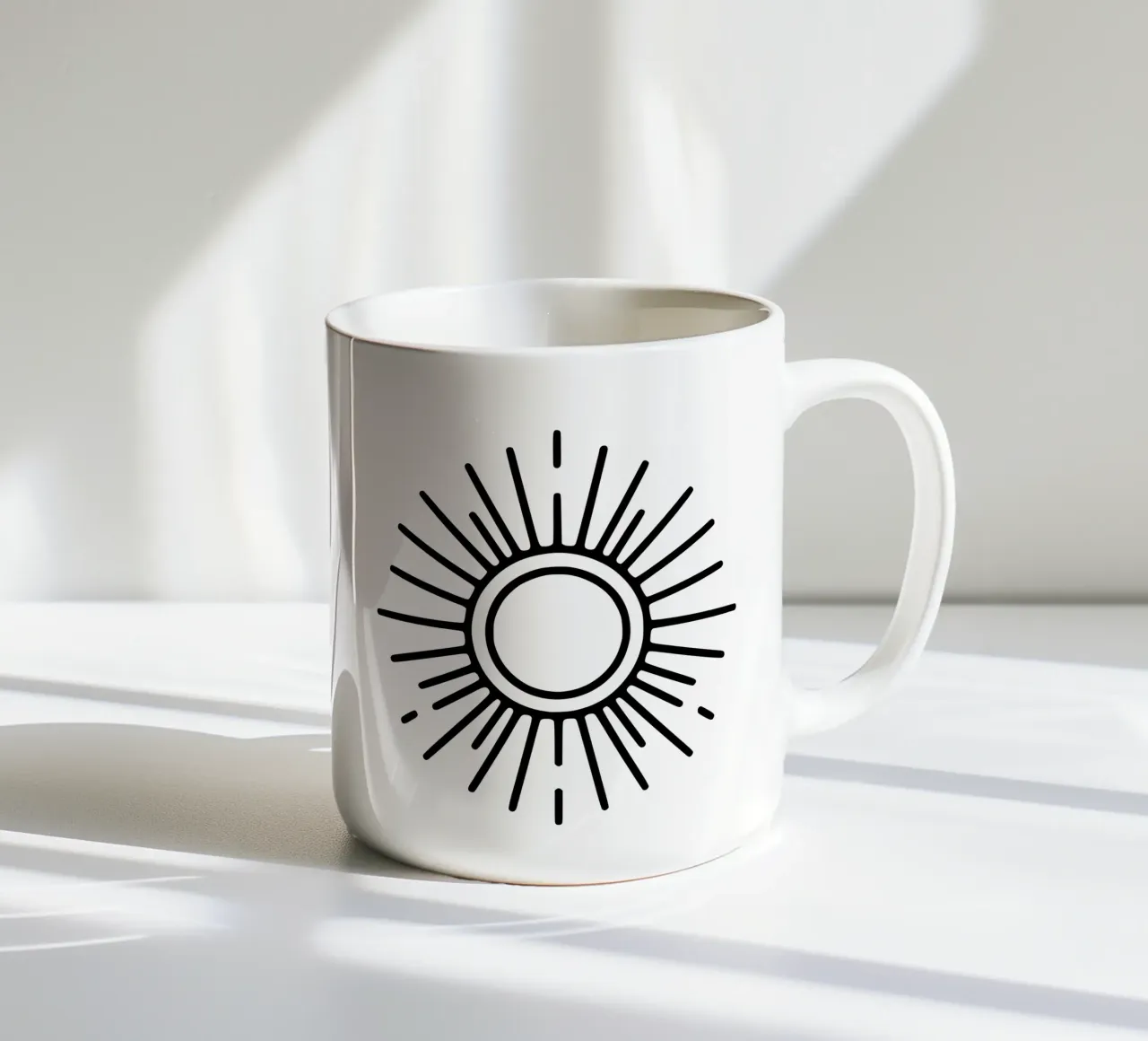 Una luminosità sottile: un sole minimalista tazza in ceramica da Bold & Simple