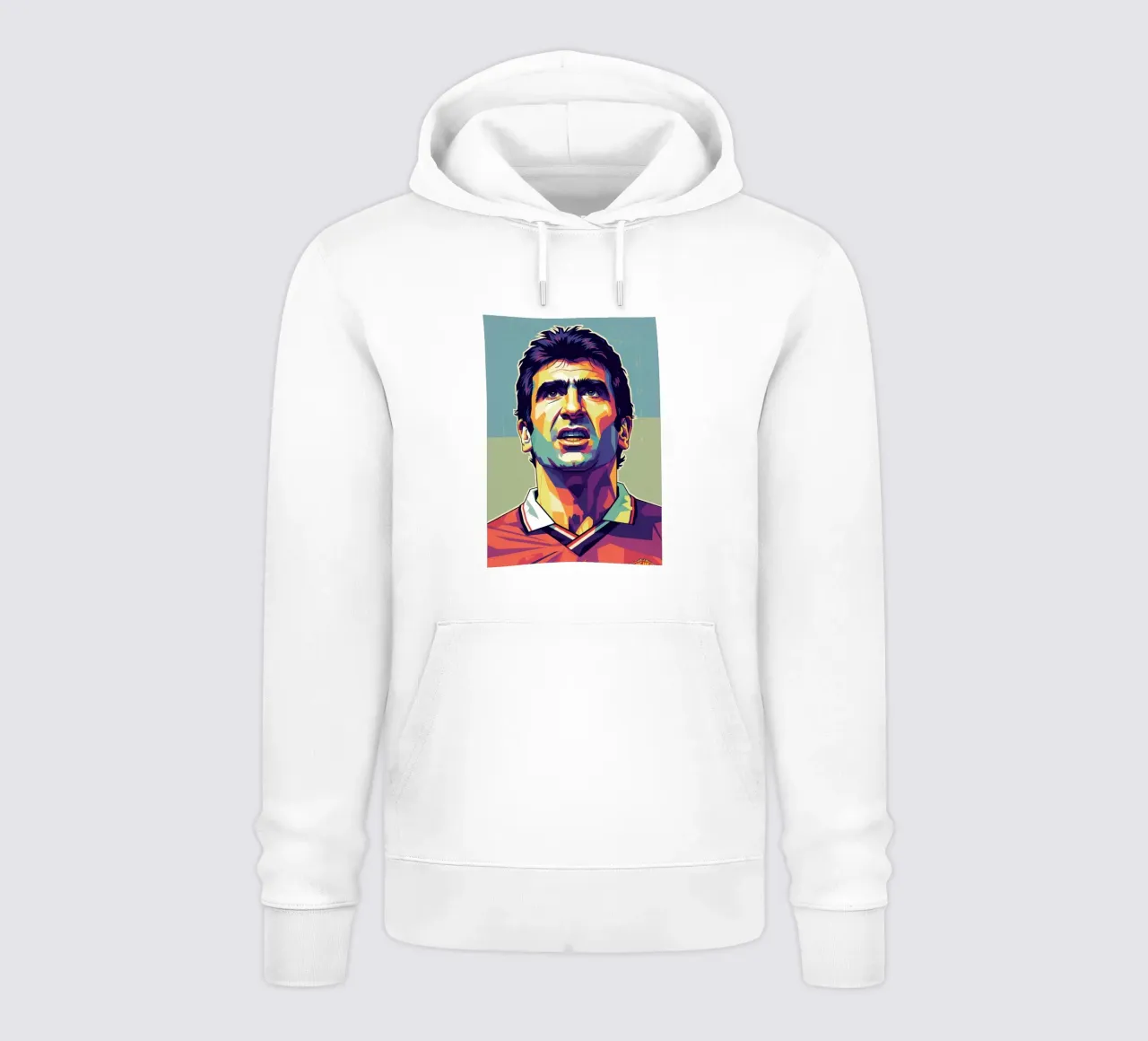 Erick Cantona WPAP art felpa con cappuccio da Hantamrata