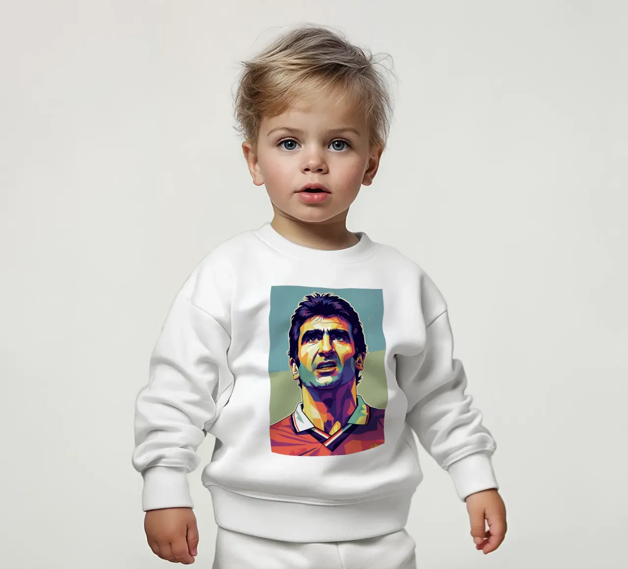 Erick Cantona WPAP art felpa neonato da Hantamrata