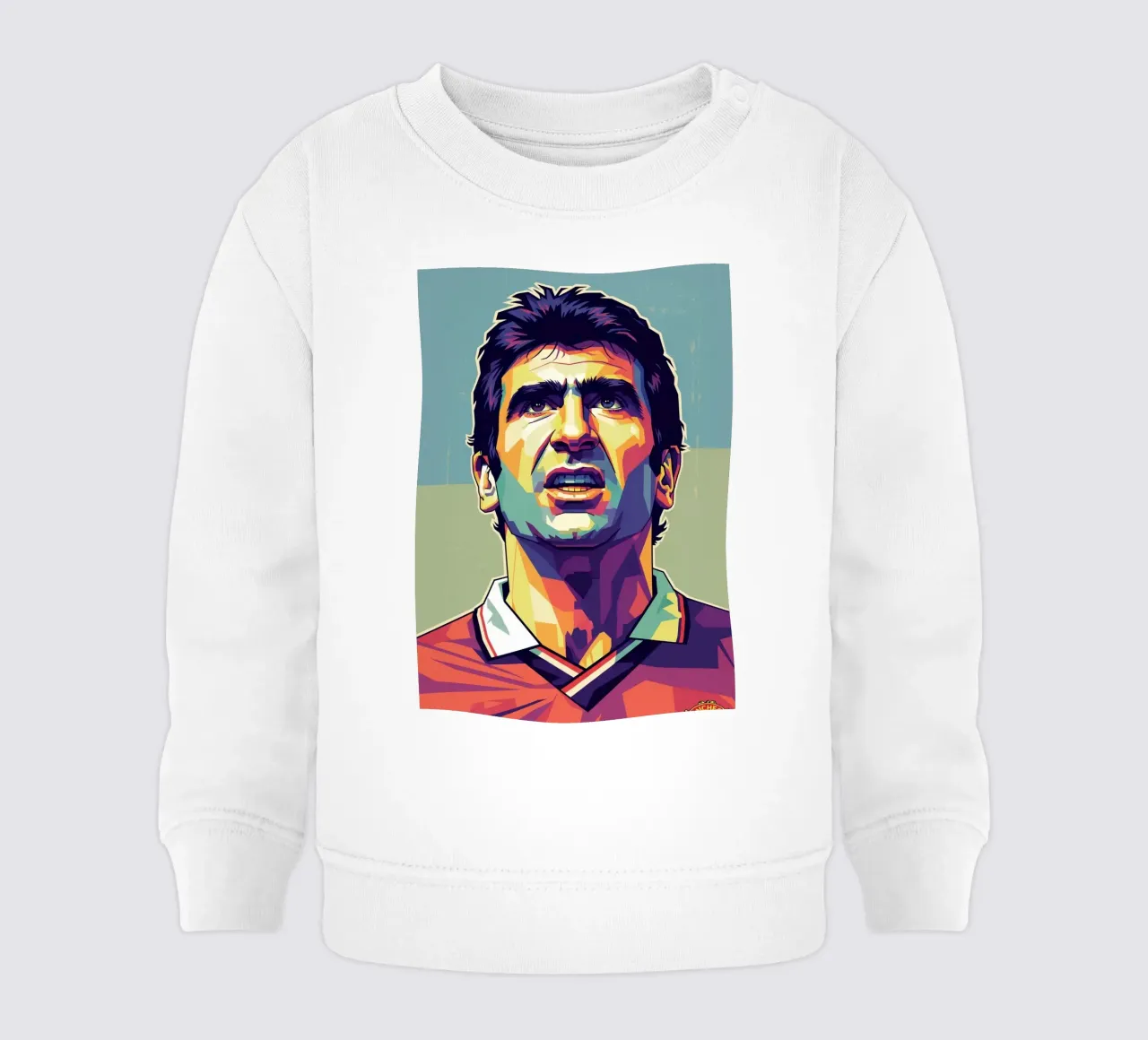 Erick Cantona WPAP art felpa neonato da Hantamrata