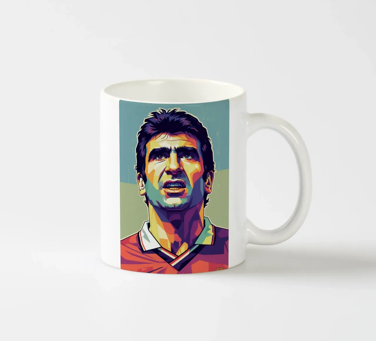 Erick Cantona WPAP art tazza in ceramica da Hantamrata