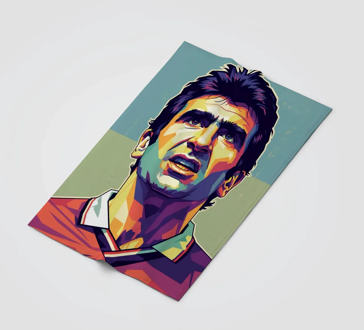 Erick Cantona WPAP art coperta in pile da Hantamrata