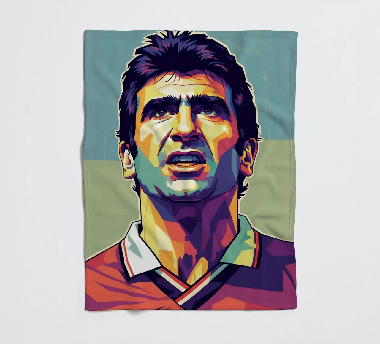 Erick Cantona WPAP art coperta in pile da Hantamrata