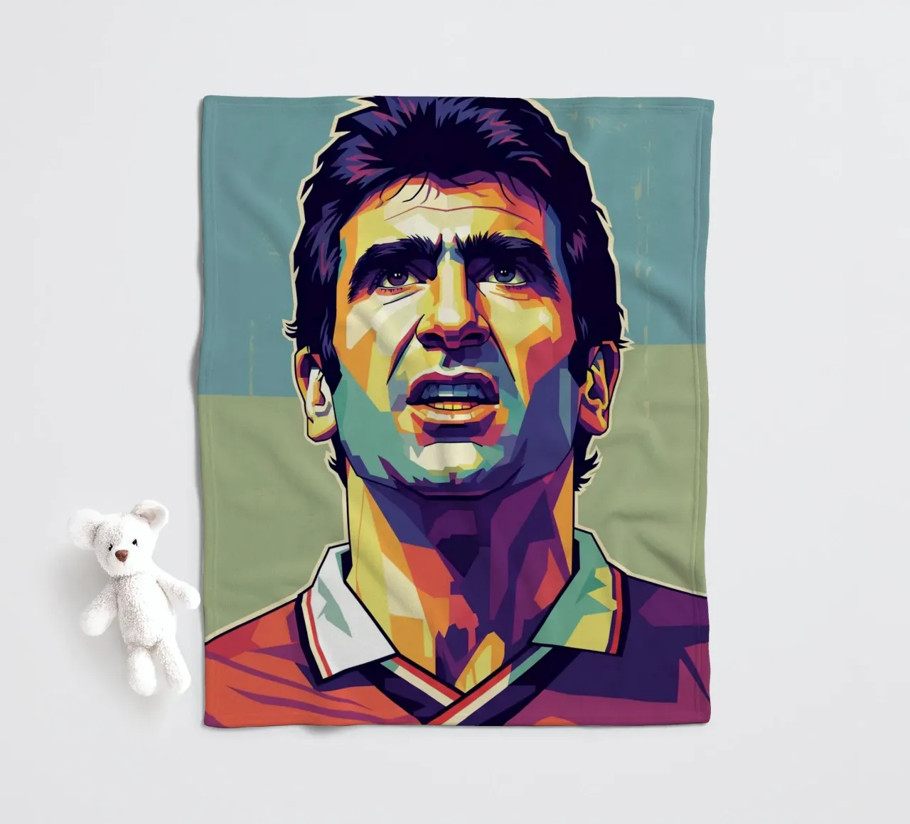 Erick Cantona WPAP art coperta in pile da Hantamrata