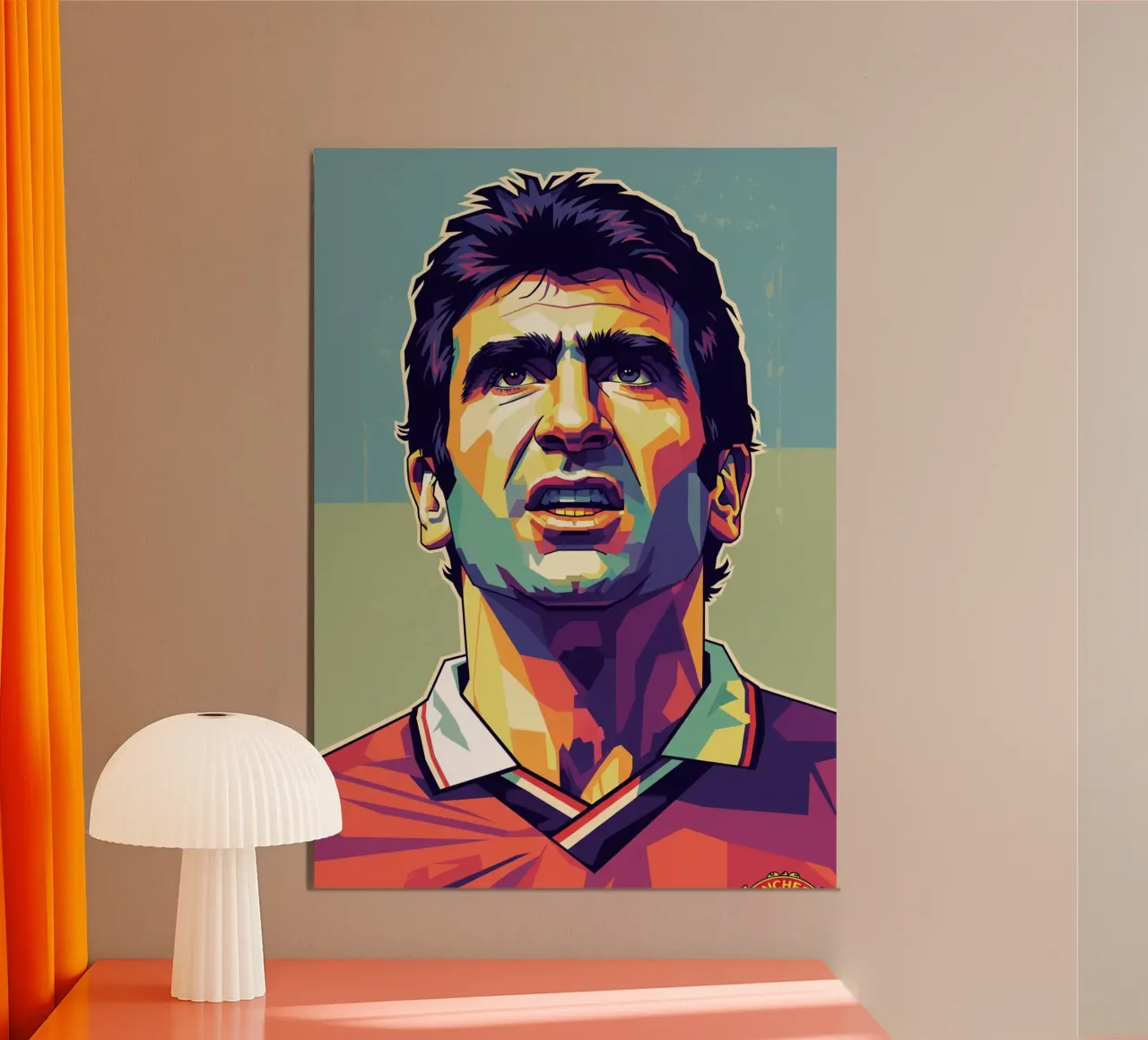 Erick Cantona WPAP art alluminio dibond da Hantamrata